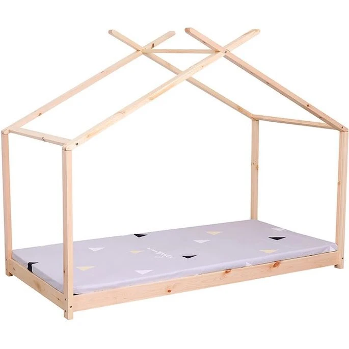 Lit Cabane 90x190 Cm Bois Massif Clair Toli – Image 4