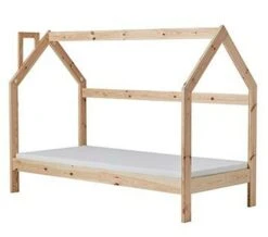 Lit Cabane 90x200 Cm Pin Massif Clair Koya