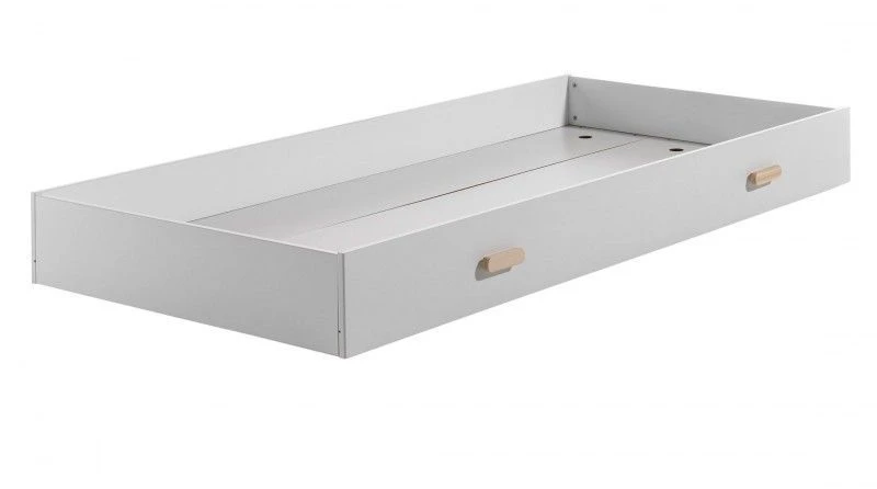 Lit Cabane Gigogne Pin Massif Clair Et Blanc Coconi 90x200 Cm – Image 3