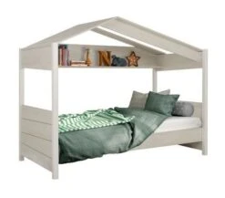 Lit Enfant Cabane Châtaignier Blanchi 90 X 200 Cm Artur