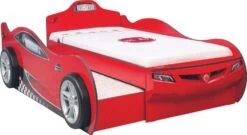 Lit Enfant Gigogne Voiture De Course Rouge Racing Kup 90x190 Cm