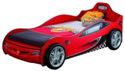 Lit Enfant Voiture De Course Rouge Racing Kup 90x190 Cm