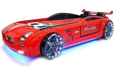 Lit Enfant Voiture Roadster Rouge à Led