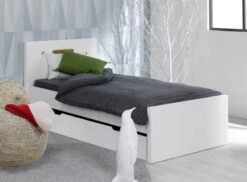 Lit Gigogne 90x200cm Bois Blanc Milo