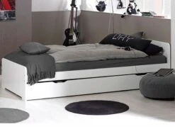 Lit Gigogne 90x190 Cm Bois Blanc Féroé