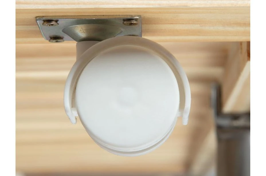 Lit Gigogne Pin Massif Blanc Sadev 90x200 Cm – Image 6