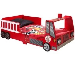 Lit Pompier 70x140 Cm Bois Rouge Todd