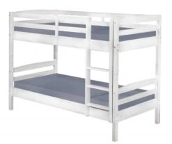 Lit Superposé Pin Massif Blanc Salva 90x200 Cm