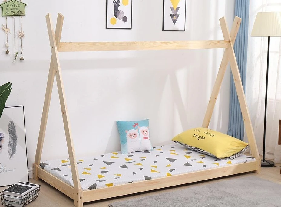 Lit Tipi 90x190 Cm Pin Massif Clair Karel – Image 2