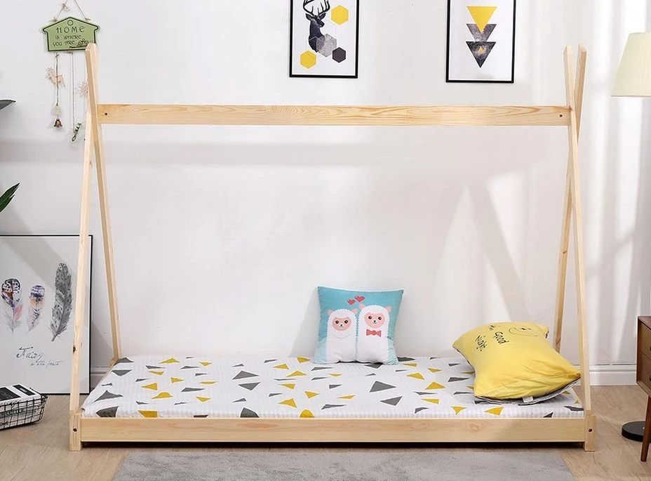 Lit Tipi 90x190 Cm Pin Massif Clair Karel – Image 3