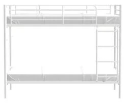 Lits Superposés Séparables Métal Blanc Aliza 90x190 Cm