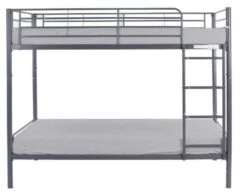 Lits Superposés Séparables Métal Gris Aliza 90x190 Cm